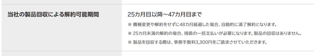 25ヶ月以内には一括精算